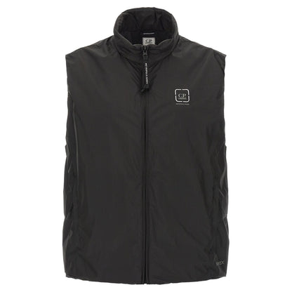 C.P. Company Black Polyamide Sleeveless Jacket