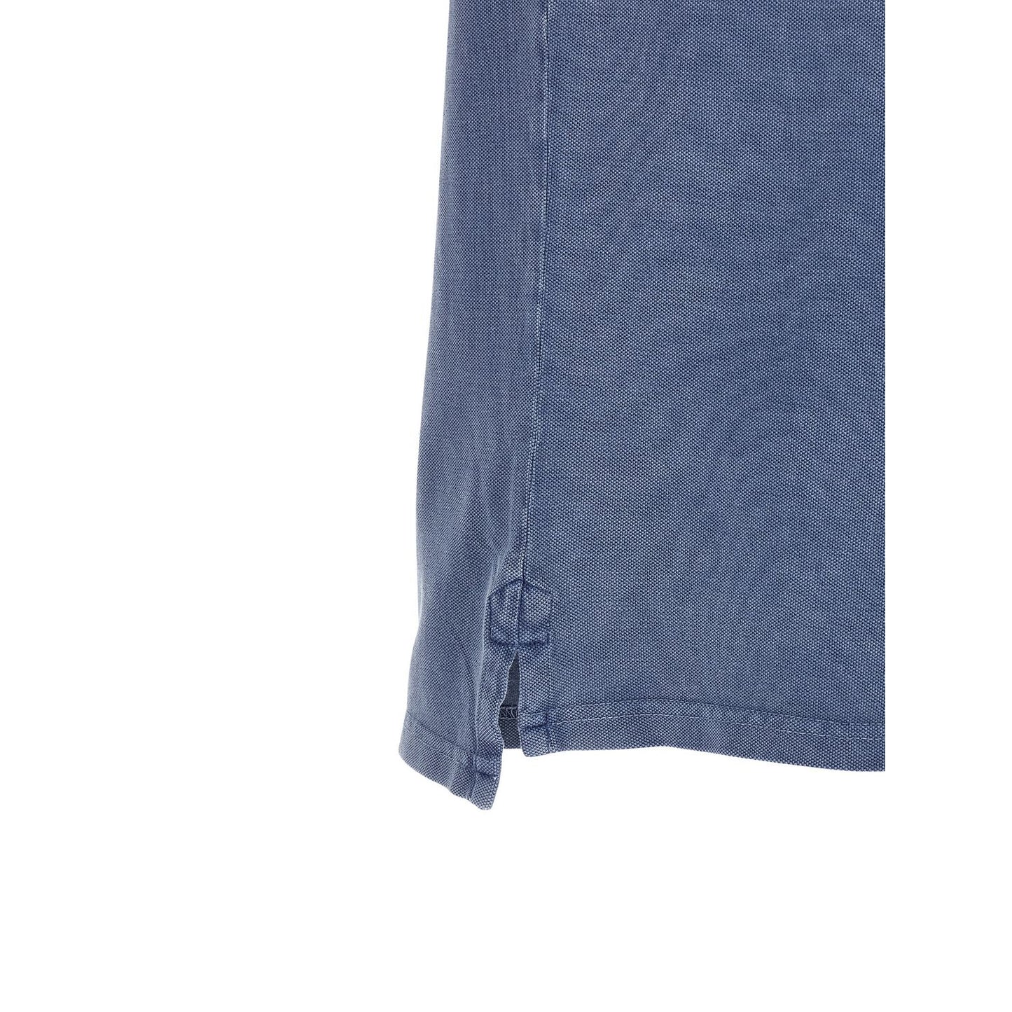 Isabel Marant Blue Cotton Polo Shirt