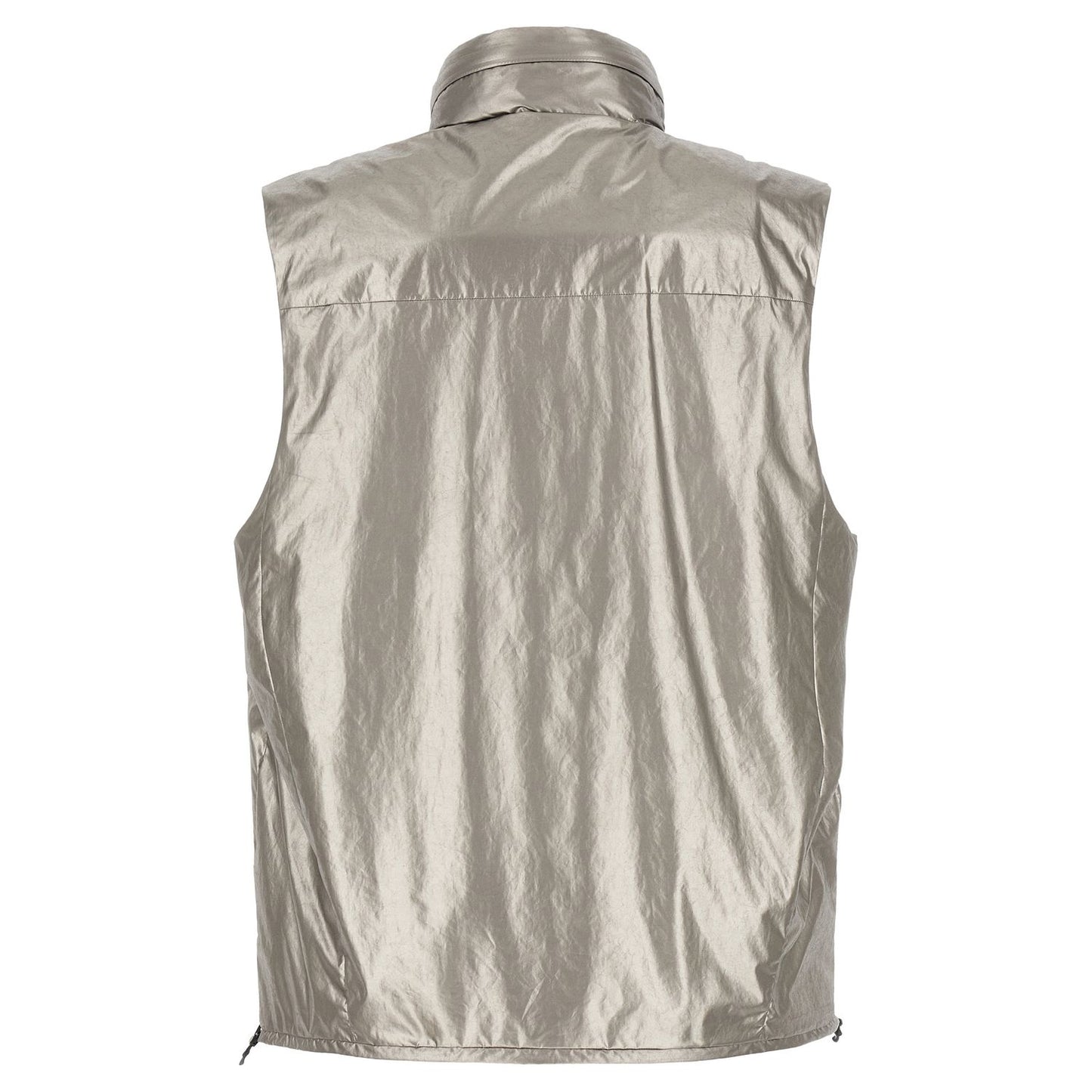 C.P. Company Silver Polyester Sleeveless Jacket