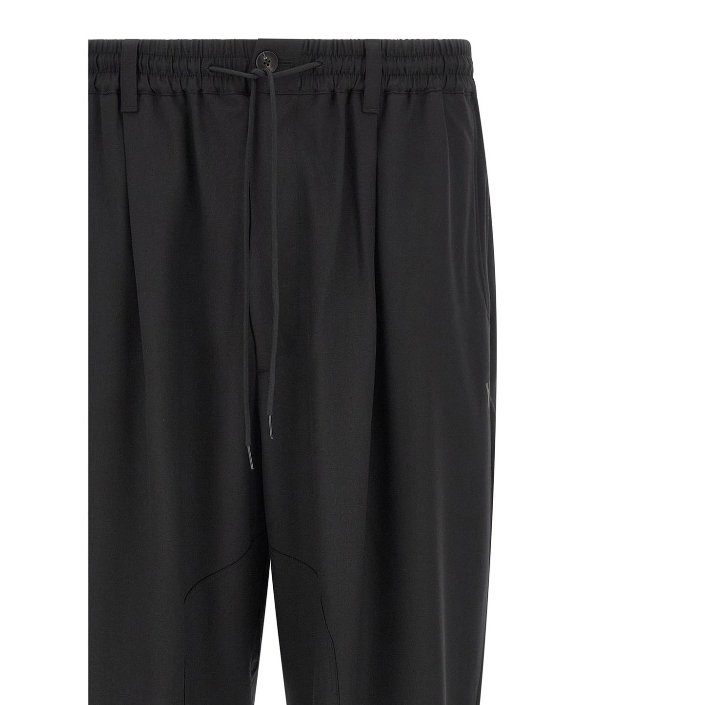 Y-3 Black Polyester Casual Pants