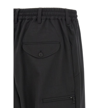 Y-3 Black Polyester Casual Pants