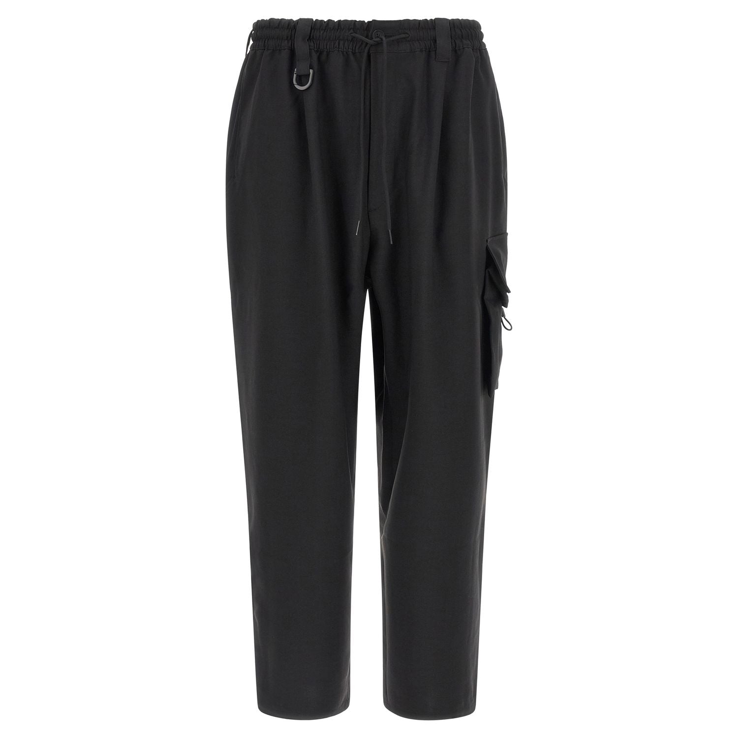 Y-3 Black Polyester Cargo Pants