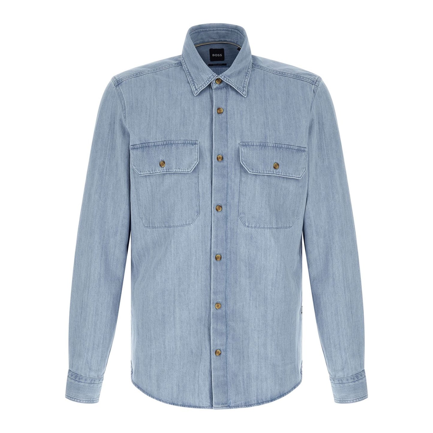 Hugo Boss Blue Cotton Blouse