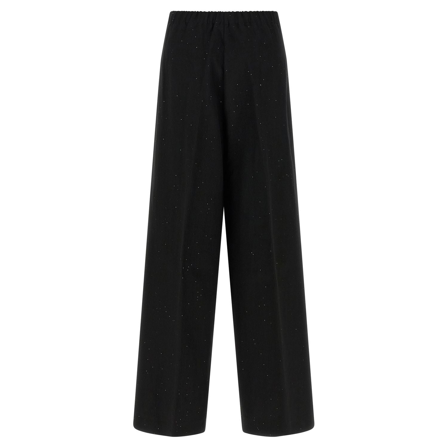 Herno Black Viscose Pants