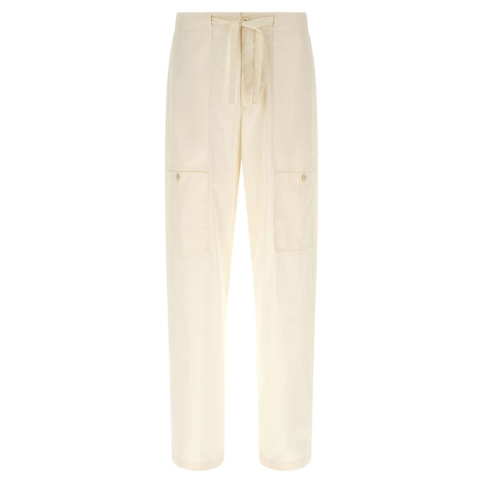 Jil Sander Beige Cotton Cargo Pants