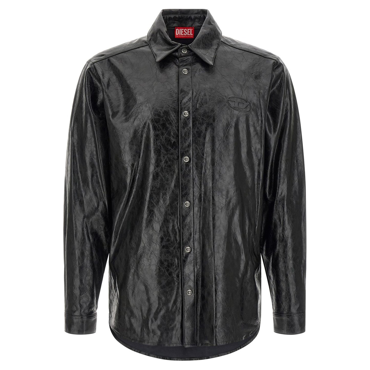Diesel Black Viscose Blouse