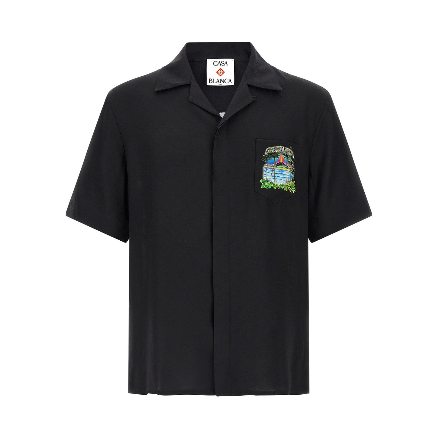 Casablanca Black Silk Blouse