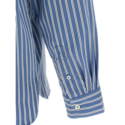 A.P.C. Blue Cotton Blouse