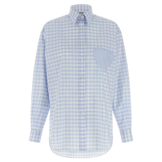 Moschino Blue Cotton Blouse
