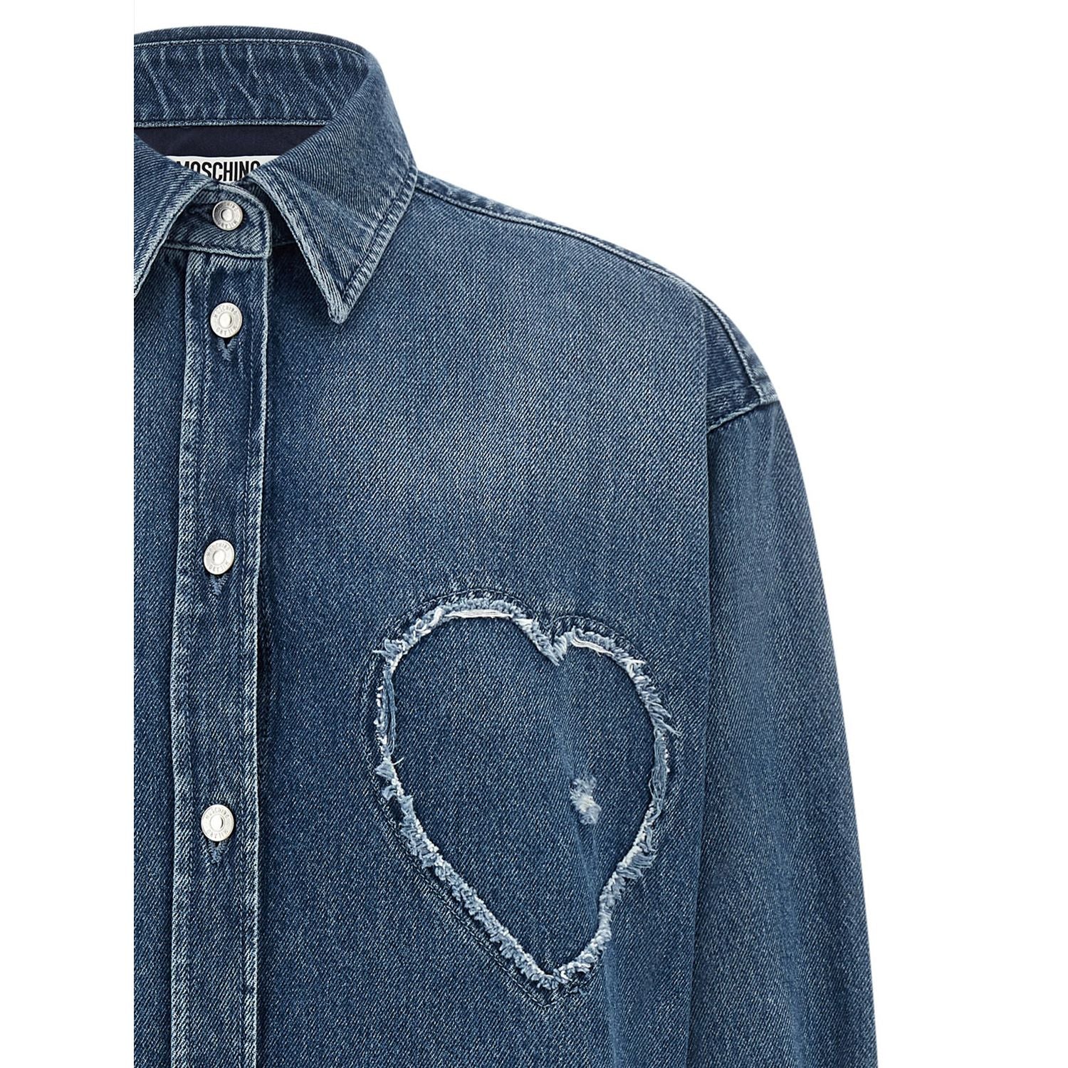 Moschino Blue Cotton Blouse