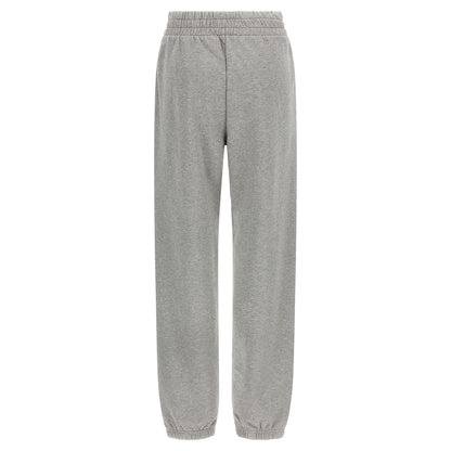 Off-White Gray Cotton Joggers (Workout Pants)