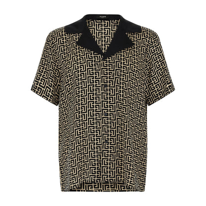 Balmain Bicolor Viscose Blouse