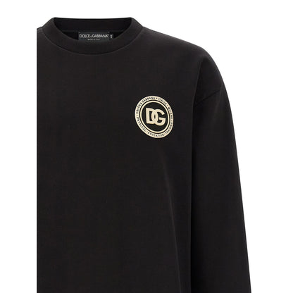 Dolce & Gabbana Black Cotton Sweatshirt