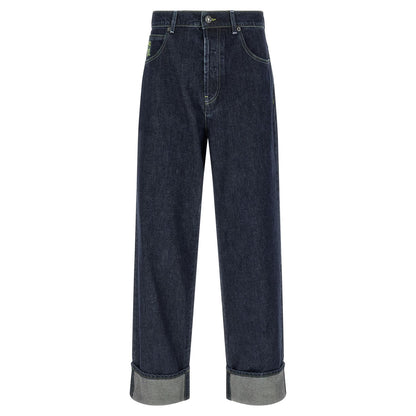 Marni Blue Cotton Straight-Leg Jeans