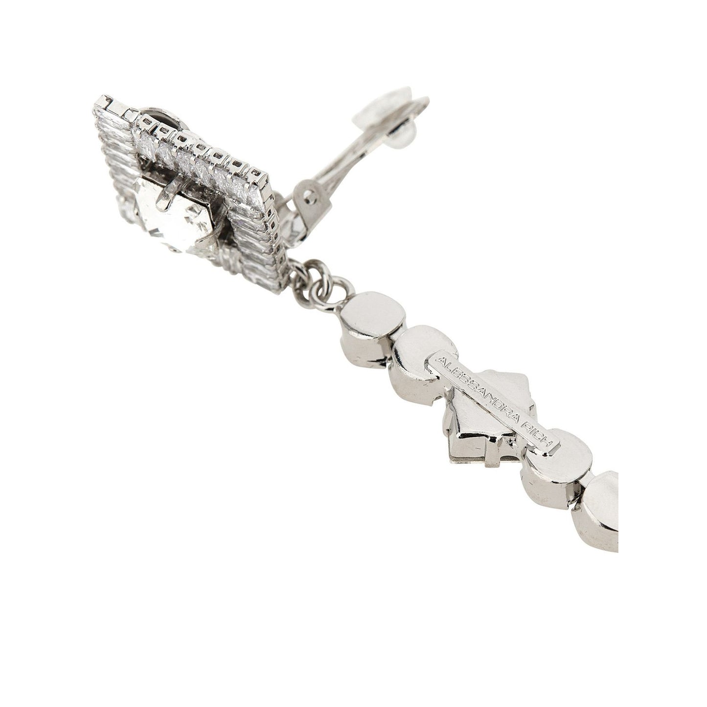 Alessandra Rich Silver Plastic Earrings