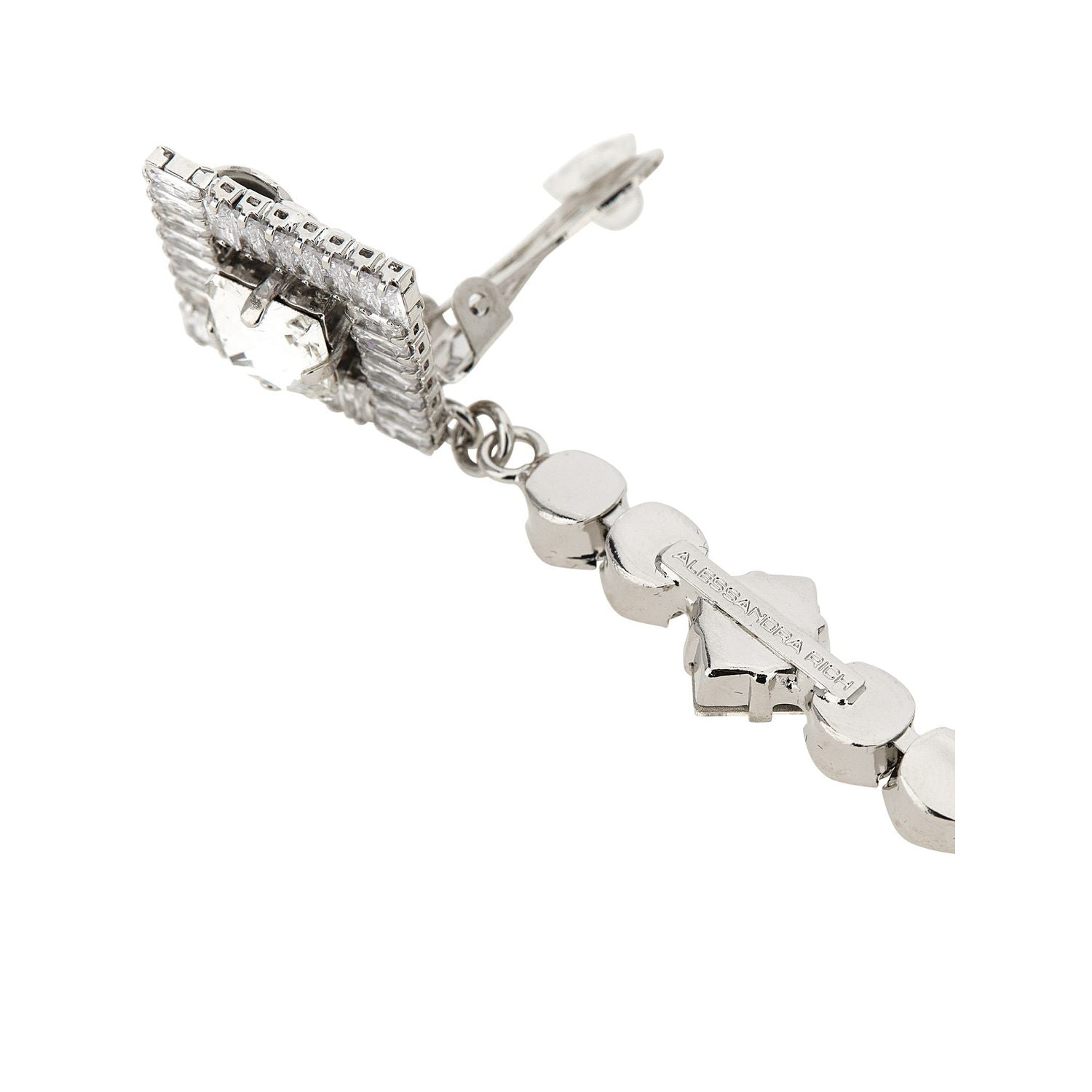 Alessandra Rich Silver Plastic Earrings