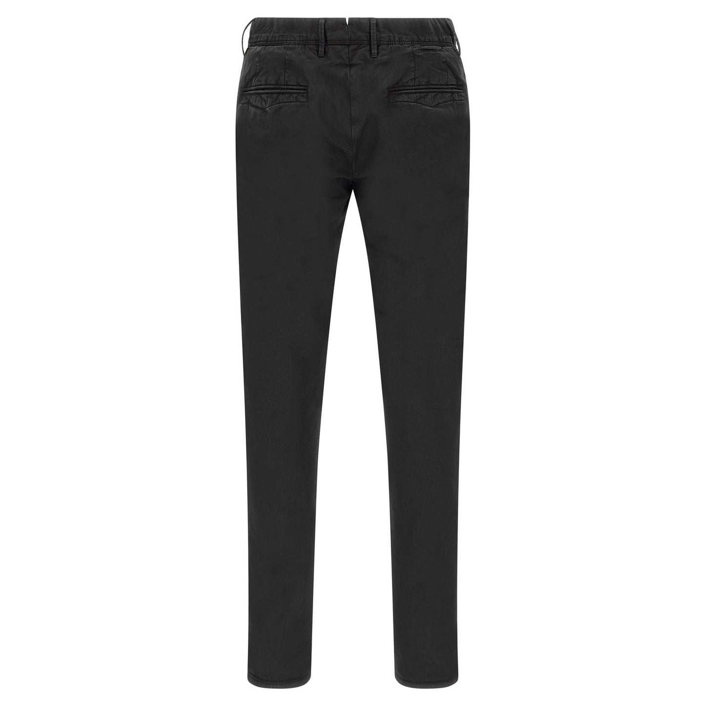 Incotex Black Cotton Casual Pants