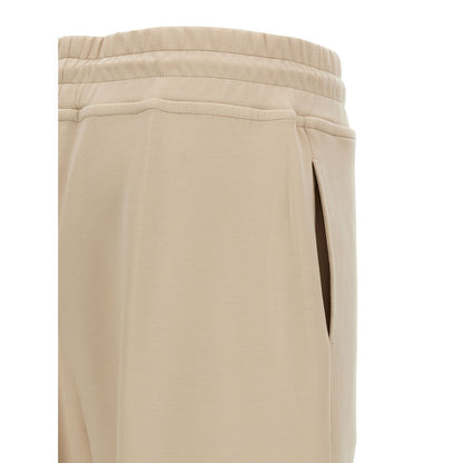 MooRER Beige Cotton Joggers (Workout Pants)