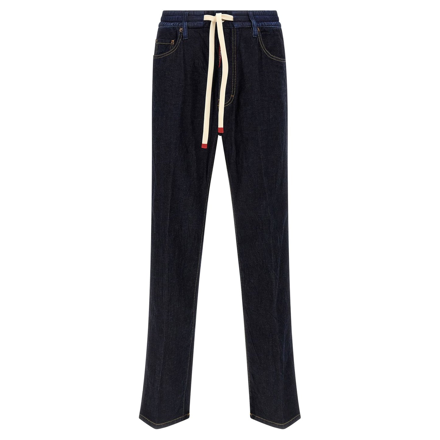 Dsquared² Blue Cotton Straight-Leg Jeans