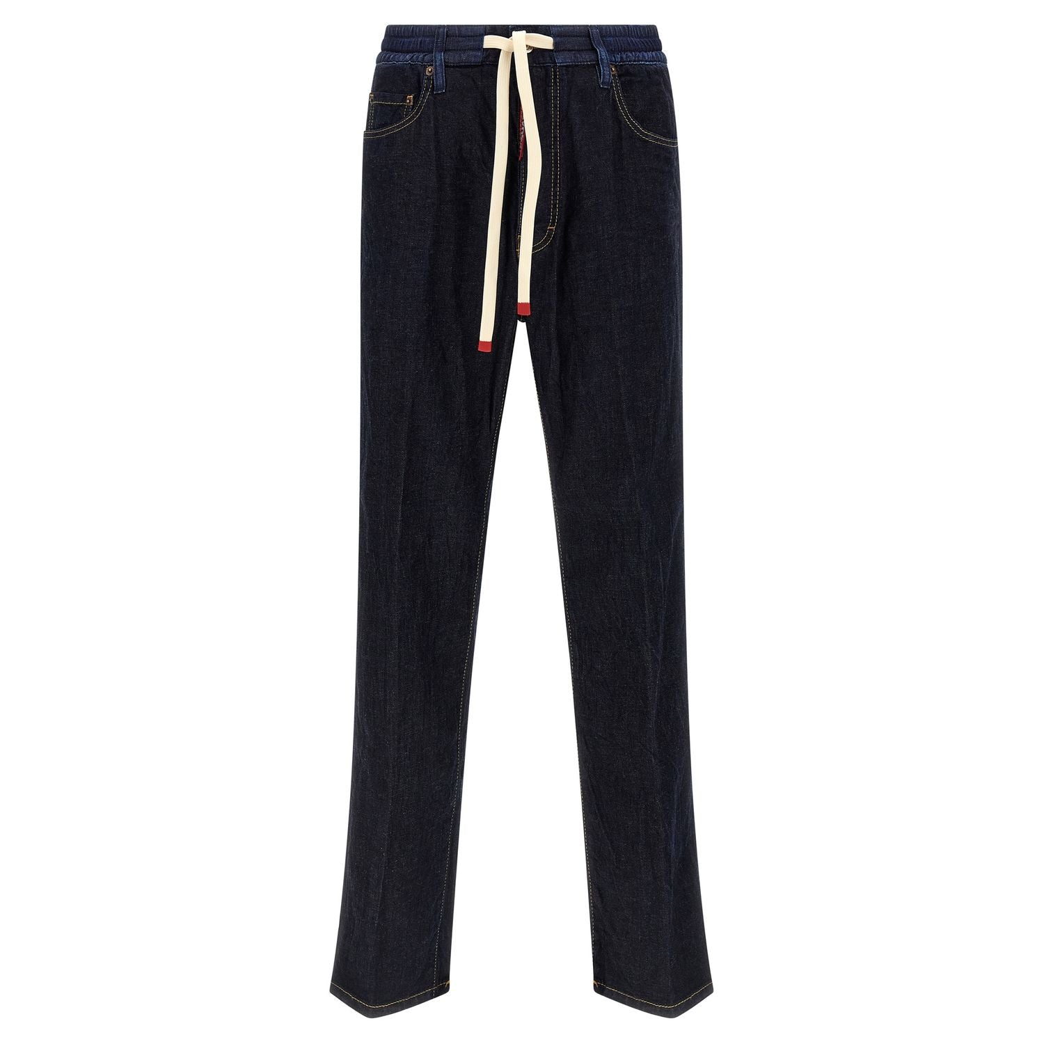 Dsquared² Blue Cotton Straight-Leg Jeans