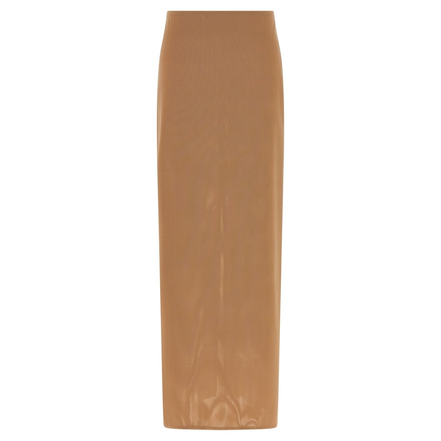 Armarium Beige Polyamide Midi Skirt
