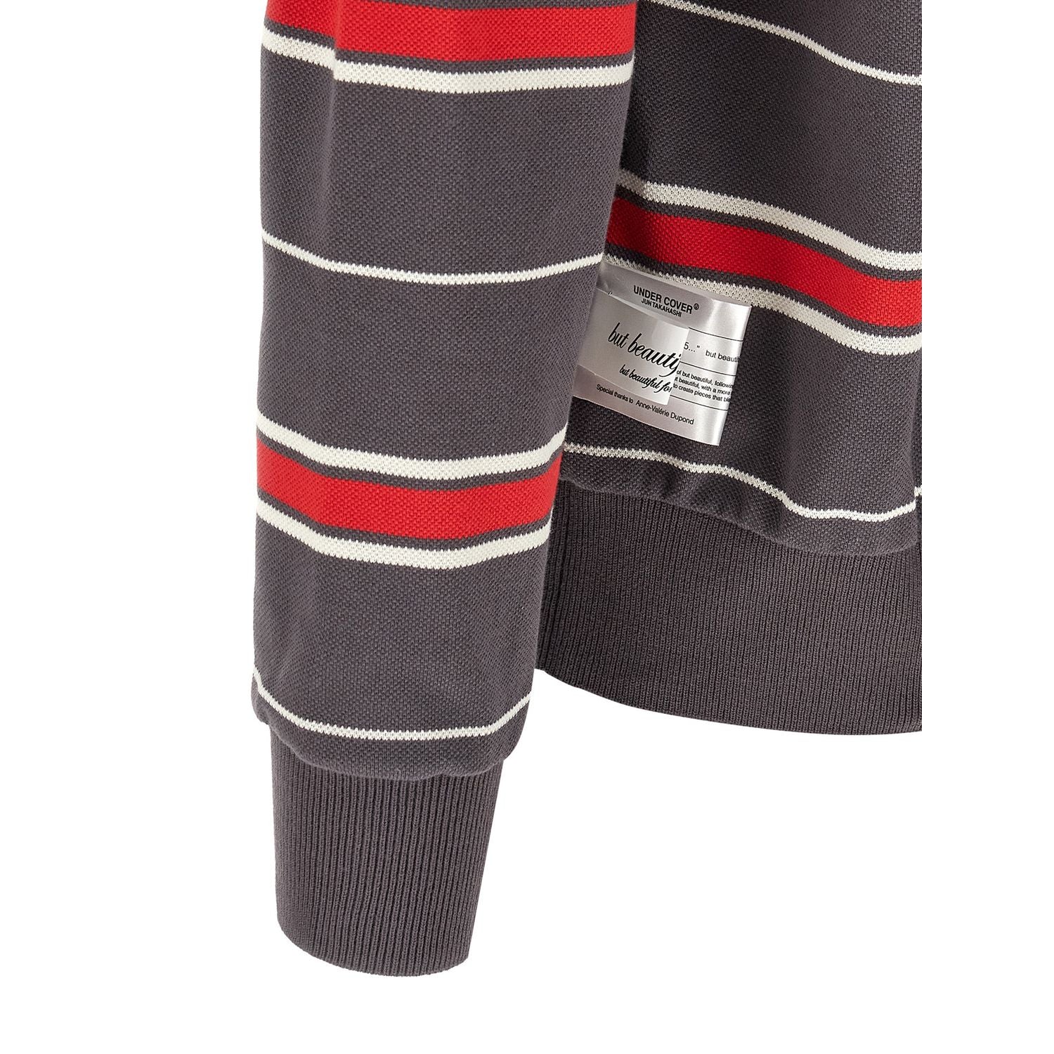 Undercover Gray Cotton Polo Shirt