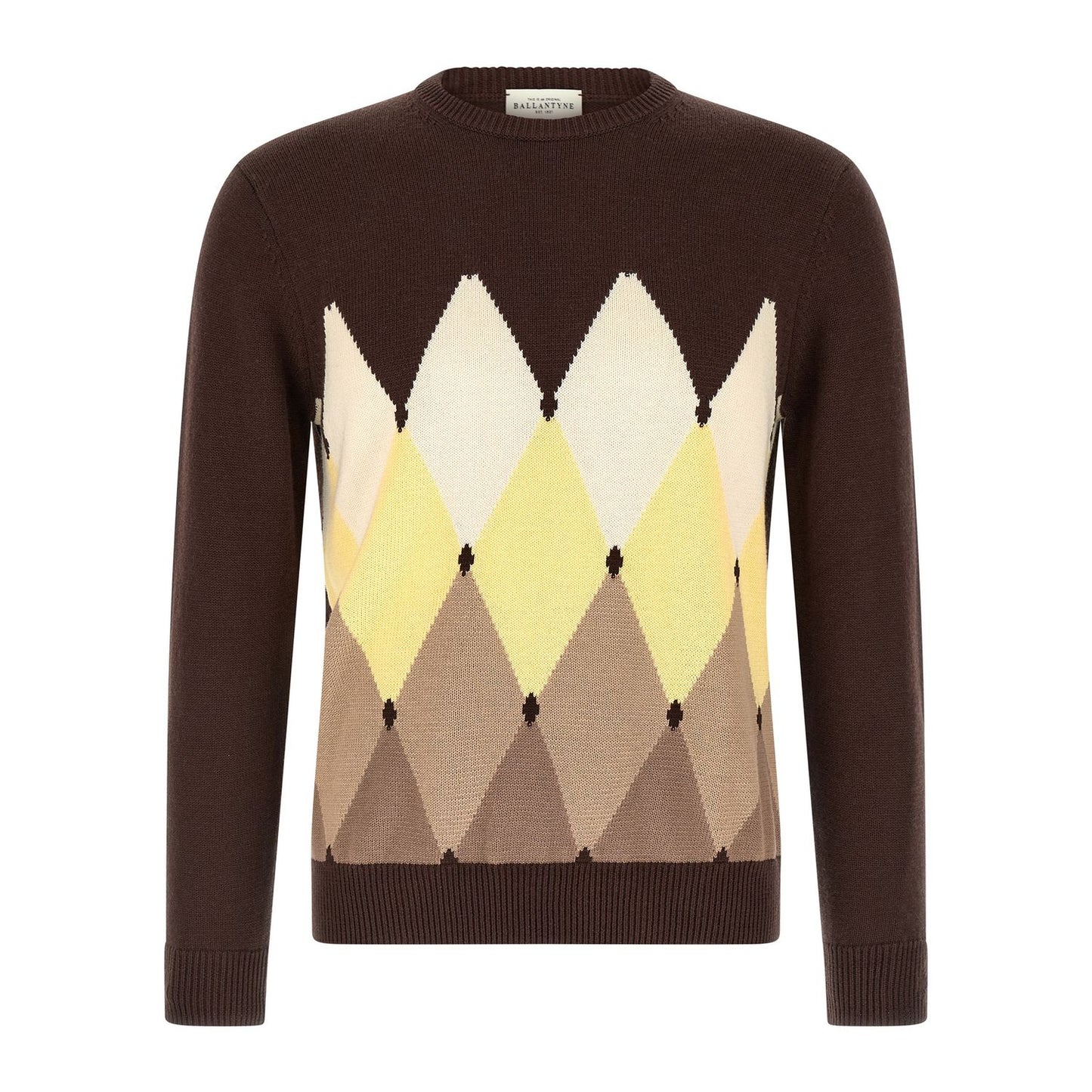 Ballantyne Brown Cotton Cardigan