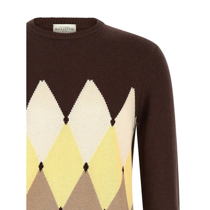 Ballantyne Brown Cotton Cardigan