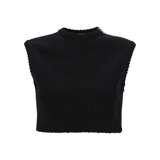 Max Mara Black Cotton Cardigan