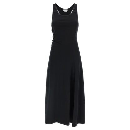 Alexander McQueen Black Cotton Long Dress