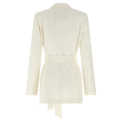 Kiton White Silk Blazer