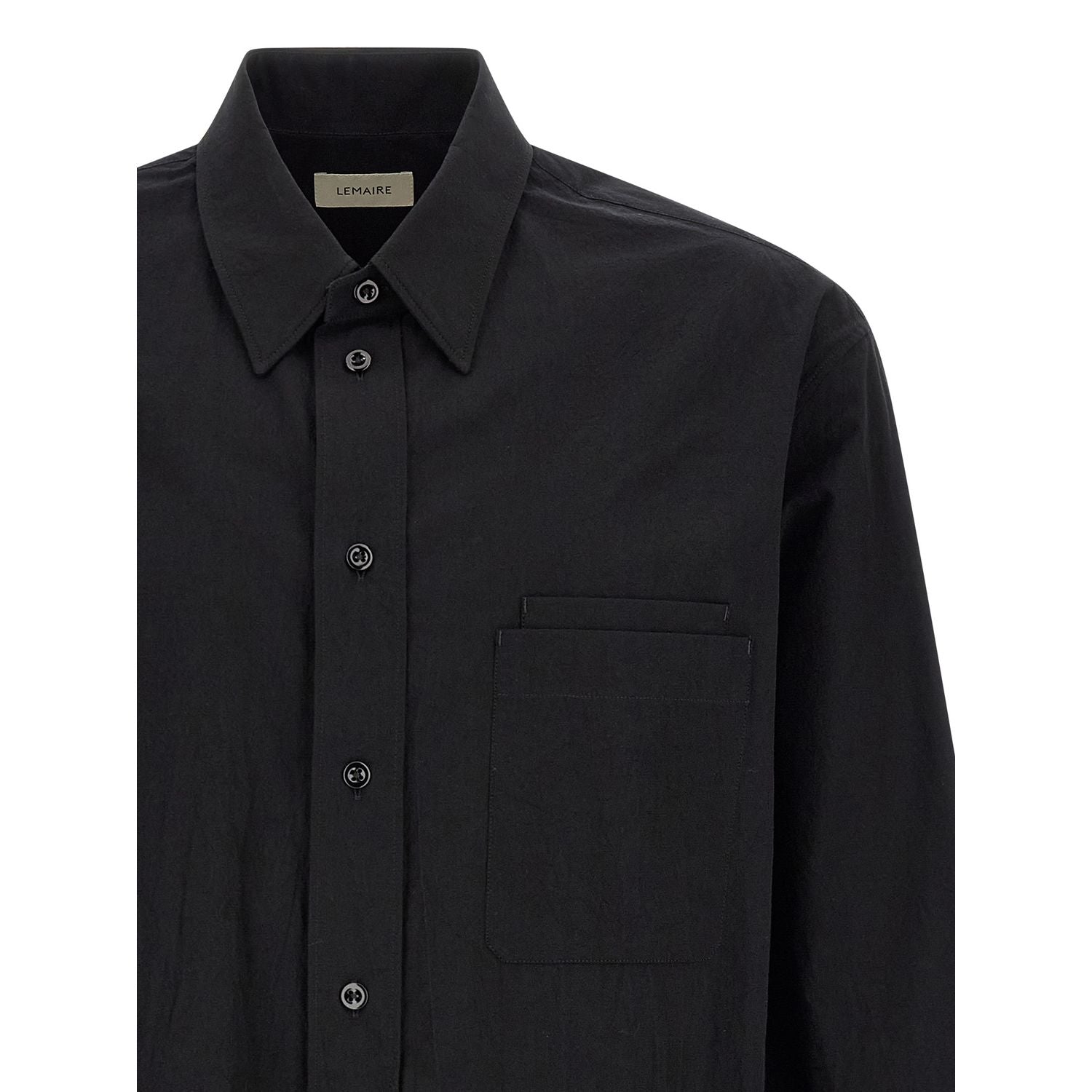 Lemaire Black Cotton Blouse