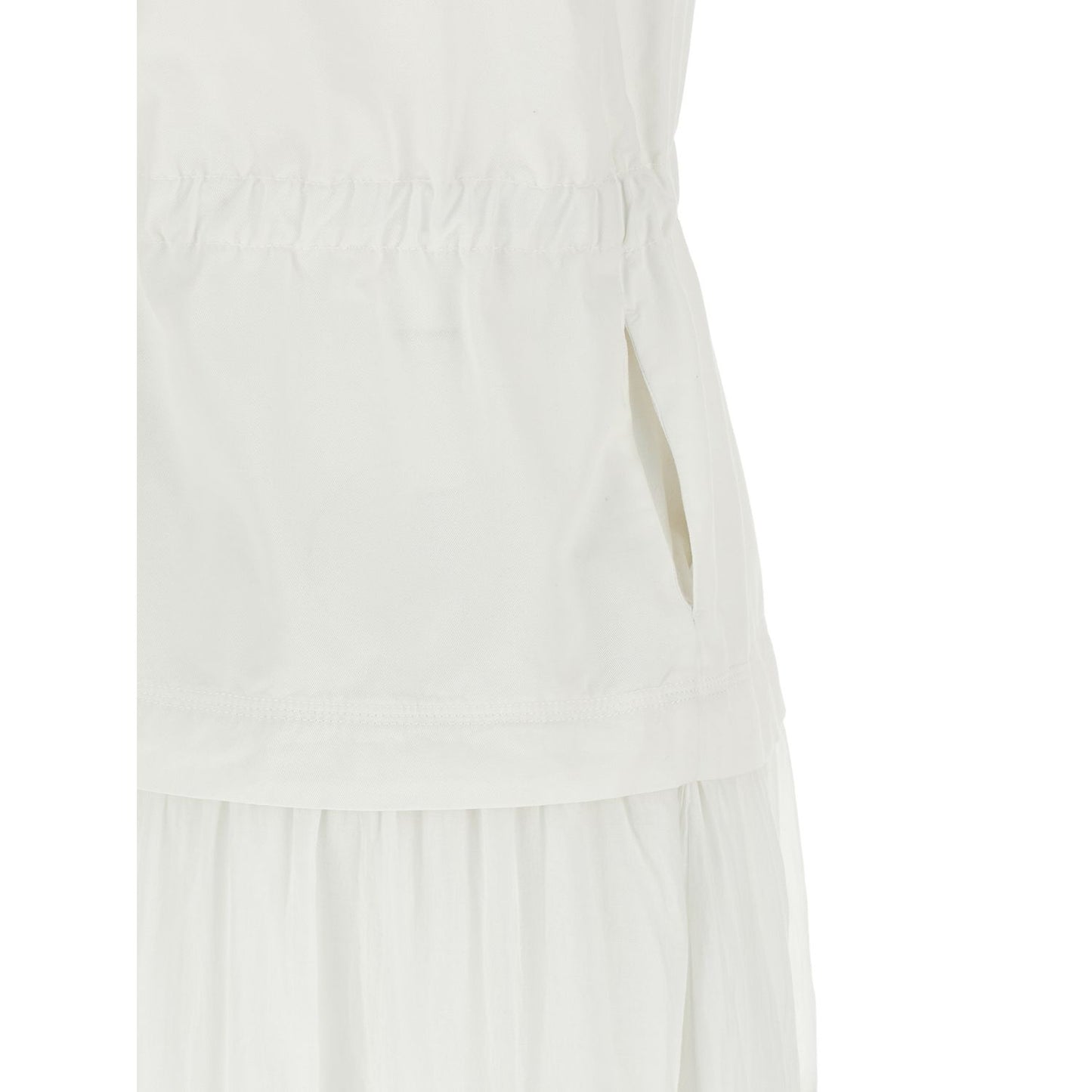 PINKO White Cotton Long Dress