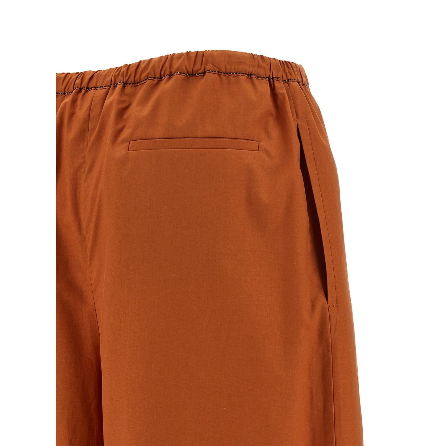 Marni Orange Cotton Casual Pants