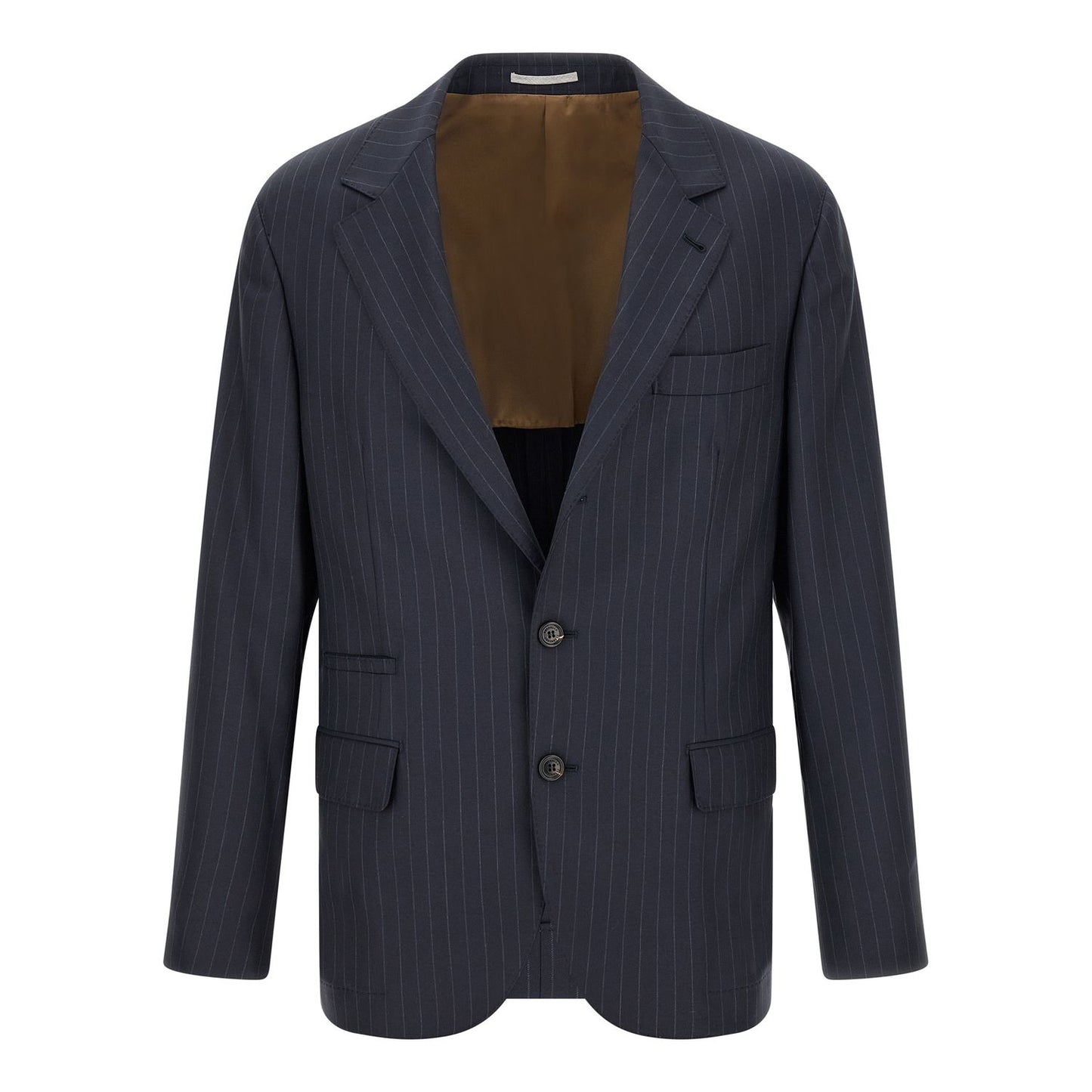 Brunello Cucinelli Blue Virgin Wool Blazer
