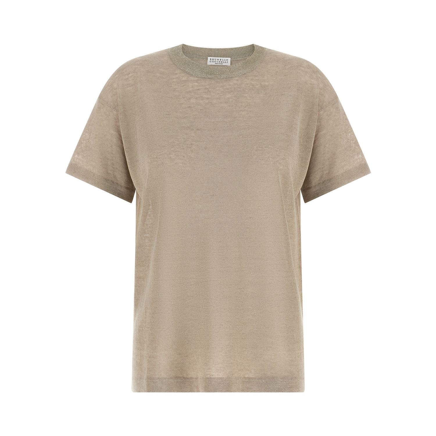 Brunello Cucinelli Beige Linen Cardigan