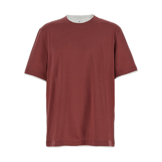 Brunello Cucinelli Multicolor Cotton T-Shirt