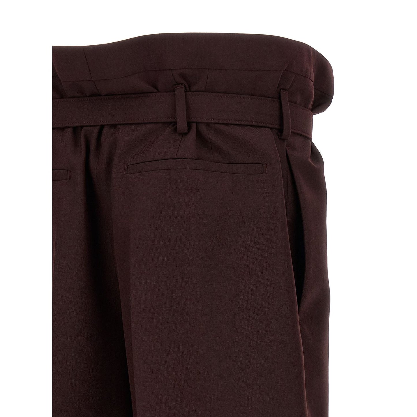 Saint Laurent Purple Wool Casual Pants