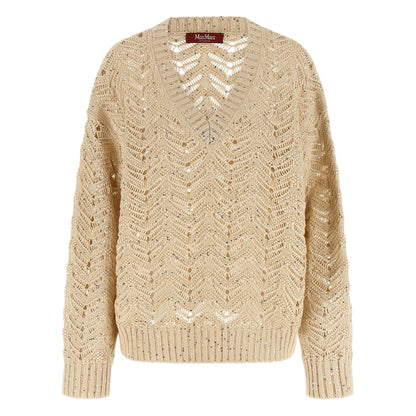 Max Mara Beige Cotton Cardigan