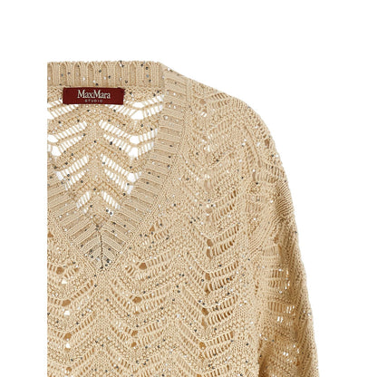 Max Mara Beige Cotton Cardigan