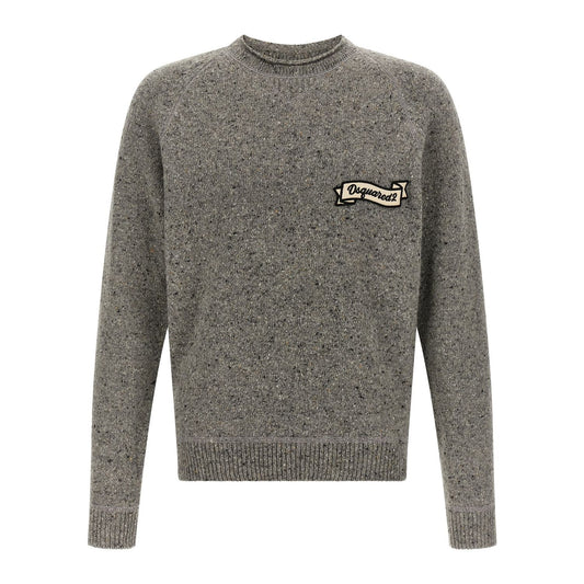 Dsquared² Gray Wool Cardigan