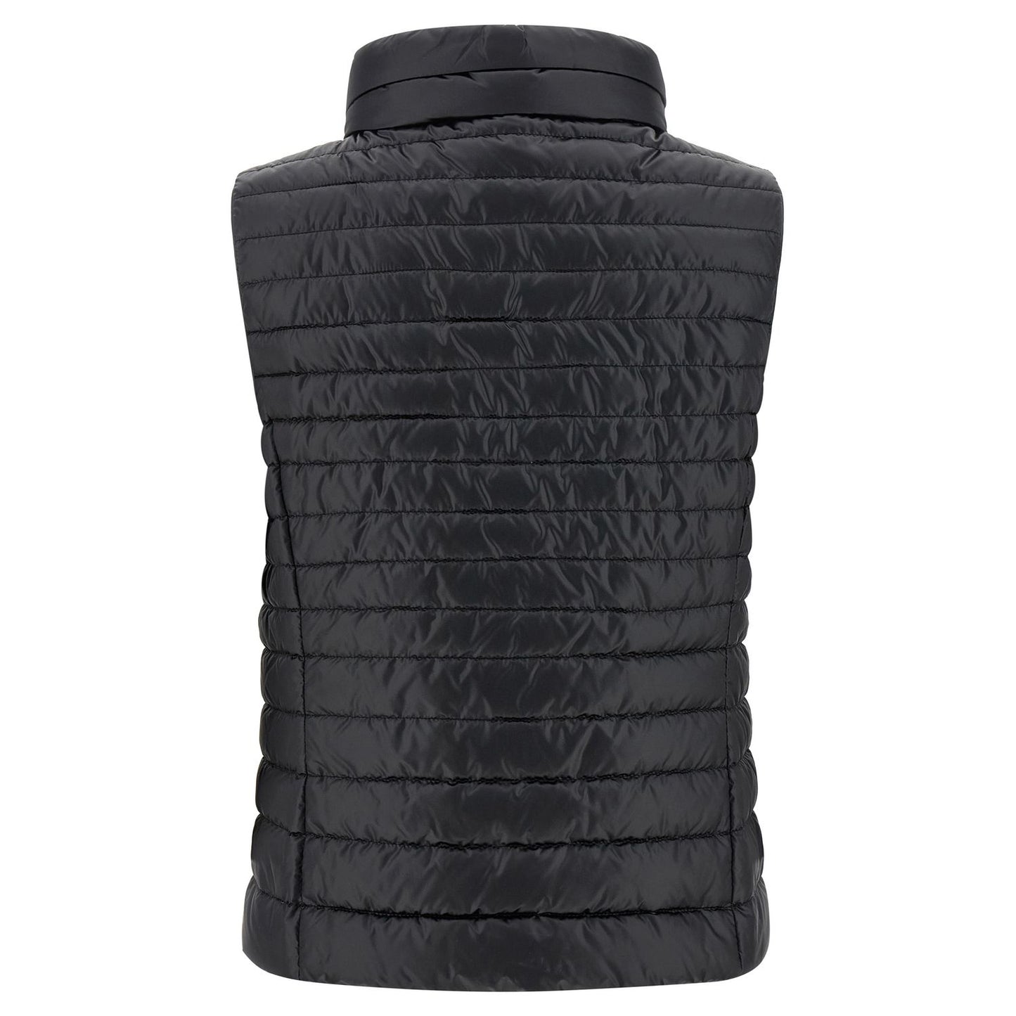 MooRER Black Polyester Sleeveless Jacket