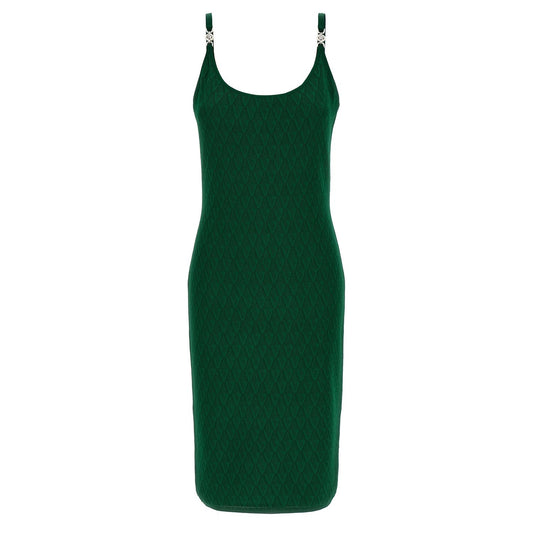 Versace Bicolor Viscose Midi Dress