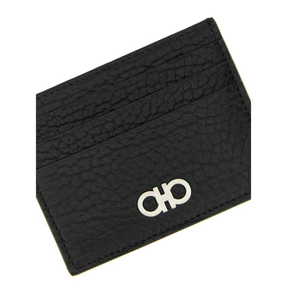 Ferragamo Black Calfskin Cardholder
