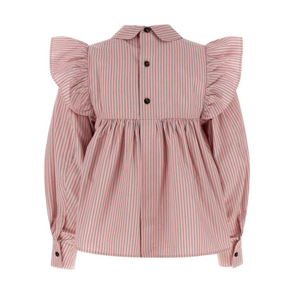 Ganni Multicolor Organic Cotton Blouse