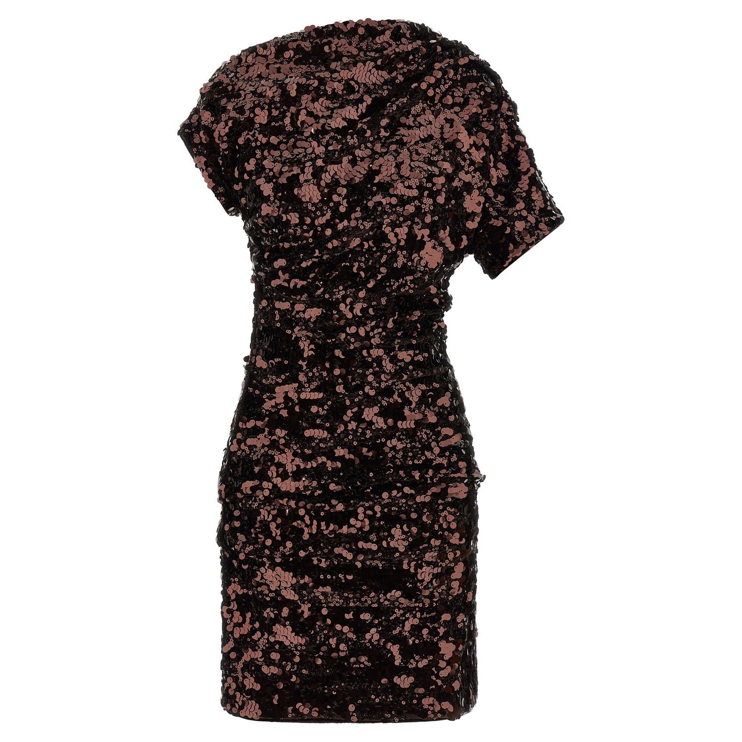 Ganni Brown Polyester Short Dress