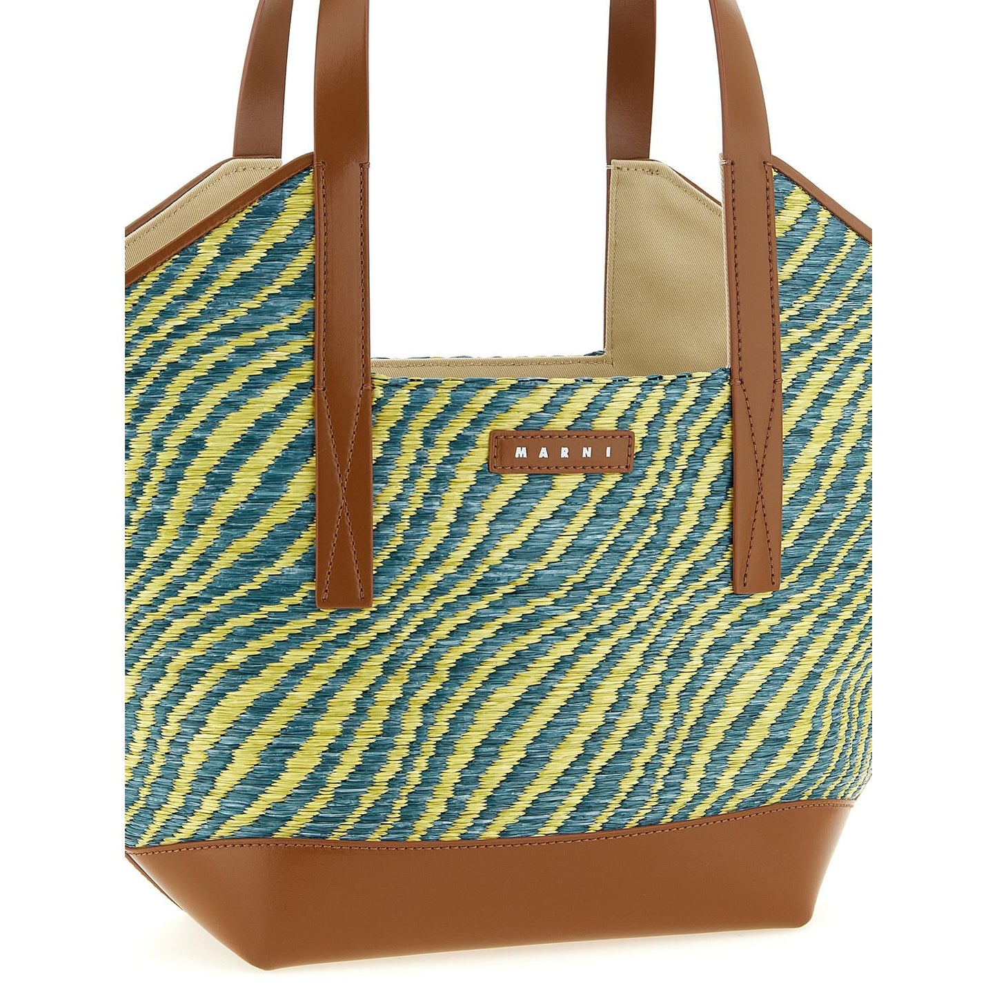 Marni Bicolor Polyamide Tote Bag