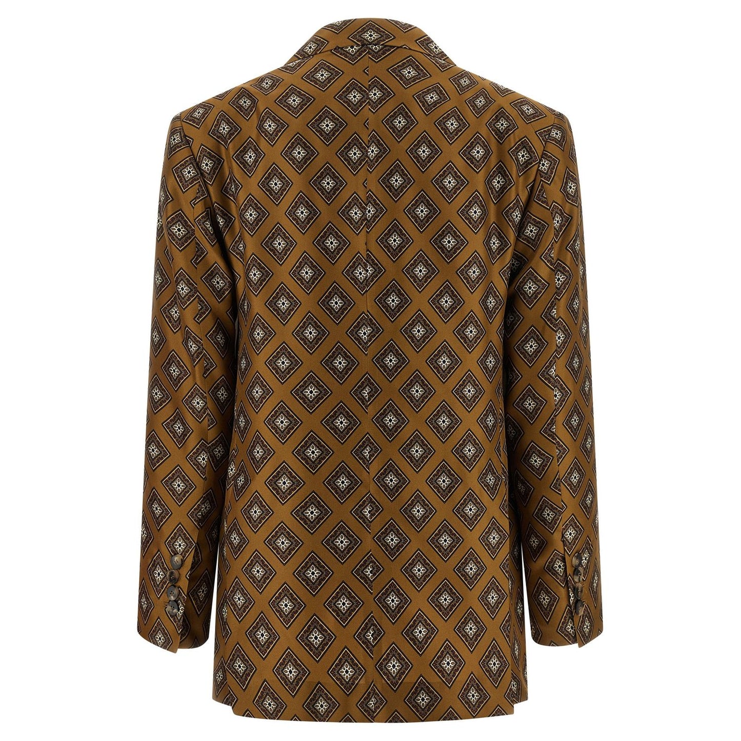 Alberto Biani Brown Silk Blazer
