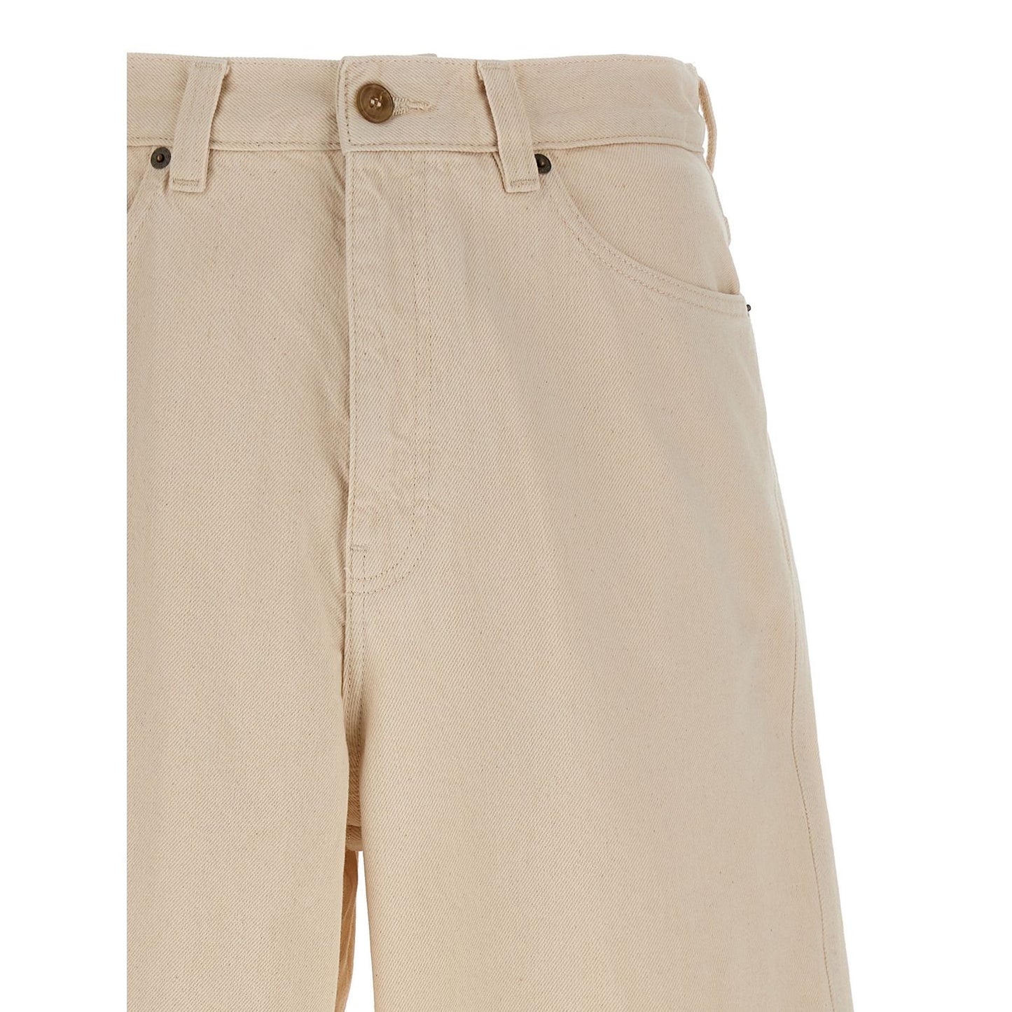 A.P.C. Beige Cotton Bermuda Shorts
