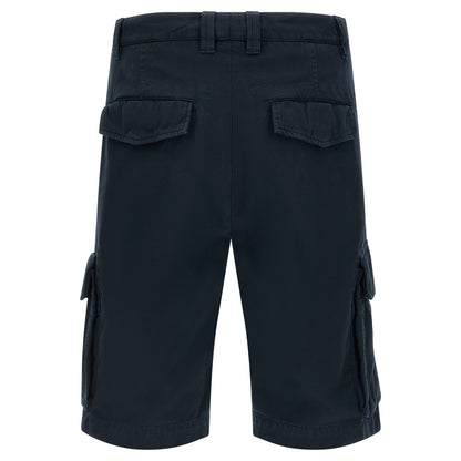 Brunello Cucinelli Blue Cotton Bermuda Shorts